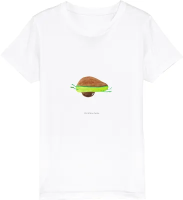 Produktbild von Mr. & Mrs. Panda Kleinkinder T-Shirt Avocado Yoga 12-14 Jahre (152/164) - Weiß - Geschenk, Kurzarm Kinder, Kindershirt, Baumwoll, Humor, Teenager, Hilfe, Haha, Bauch