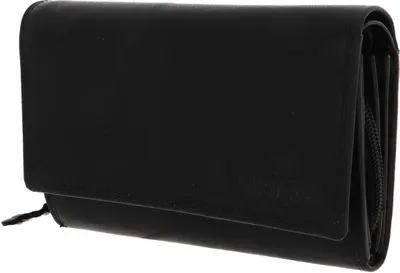 Image de MUSTANG Cuir porte-monnaie Udine Wallet with Flap Black noir