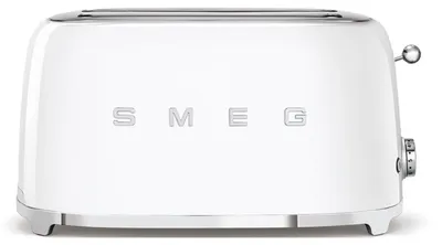Zdjęcie produktu dla Smeg - Toster na 4 kromki (41x21cm) 50's Retro Style TSF02WHEU Biały