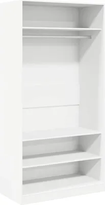 Produktbild von vidaXL Kleiderschrank Weiß 100×50×200 cm Holzwerkstoff