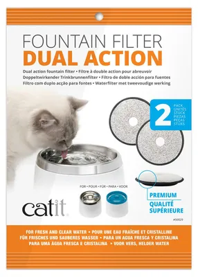 Produktbild von CATIT Premium-Ersatzfilter für Fresh&Clear Trinkbrunnen, 2er Set