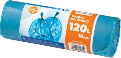 Obrázek produktu pro Vložky do odpadkových košů 120l Tip Top modrý papír 10 kusů