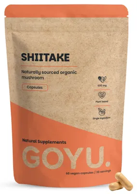 Productafbeelding van Goyu Shiitake Capsules Biologisch - Lentinula Edodes - 60 Capsules (60 capsules)