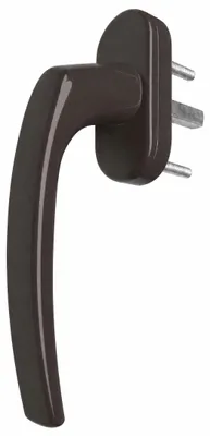 Obrázek produktu pro Mistral hnědá RAL 8019, 38 mm – hliníková okenní klika