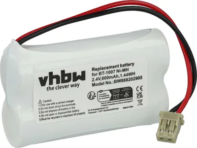 Produktbild von vhbw Akku kompatibel mit AT&T 17, 50 schnurlos Festnetz Telefon (600 mAh, 2,4 V, NiMH)
