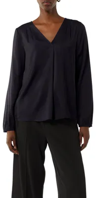 Produktbild von Comma Satinbluse mit V-Ausschnitt