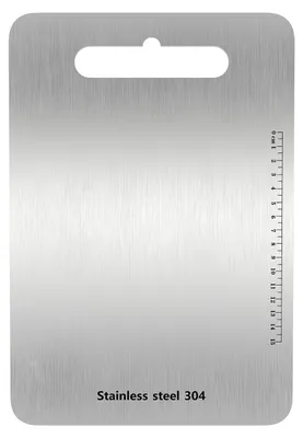 Imagen del producto de Tabla de cortar de acero inoxidable con propiedades antibacterianas
