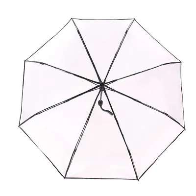 Zdjęcie produktu dla Parasol przezroczysty Automatyczny przezroczysty parasol składany potrójnie