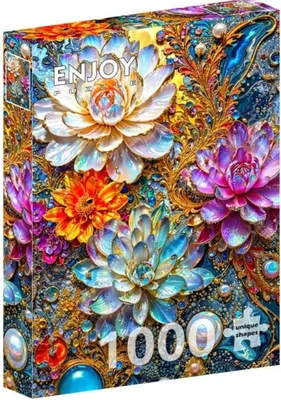 Productafbeelding van Puzzel van 1000 stukjes – Enjoy – Parelmoerwaterlelies