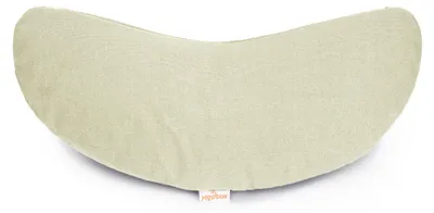 Produktbild von yogabox Yogakissen Halbmond BASIC - natur 40 x 17 x 12 cm Buchweizenschalen