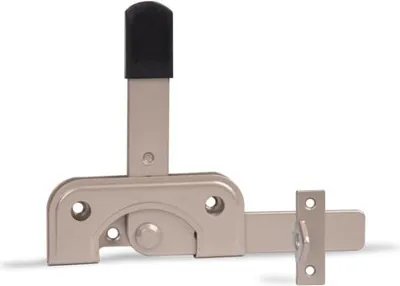 Obrázek produktu pro Alberts 301385 DURAVIS® Gartentorfalle, speziell für schmale Rahmenhölzer, schwarzdiamant duplexbeschichtet, Platte 120 x 50 mm