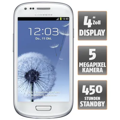 Produktbild von Samsung Galaxy S3 mini GT-I8190 Smartphone Ceramic White