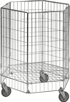 Produktbild von Kongamek Gitterwagen 700x700x900mm mit 60kg Tragkraft und Gummibereifung Ø100mm