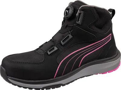Image de Bottes de sécurité Puma Femme Motion Aspire Disc mid S3S rose, conforme à la norme EN ISO 20345:2022 S3S ESD HRO SR taille 37