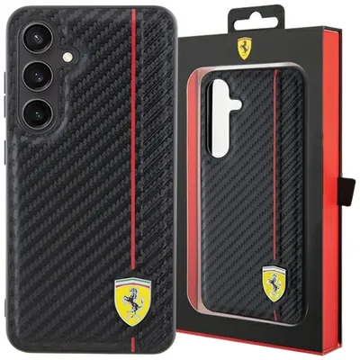 Produktbild von Ferrari 3666339242442, Cover, Samsung, Galaxy S24, 15,8 cm (6.2"), Schwarz