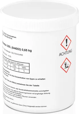 Produktbild von Wicked Chili 200x Maxi Chlortabletten zur Wasserreinigung, Entkeimung von Wassertank und Leitung, Entkeimungsmittel je 200 Liter Notfall Wasseraufbereitung Trinkwasser (Desinfektion für 40.000 Liter)