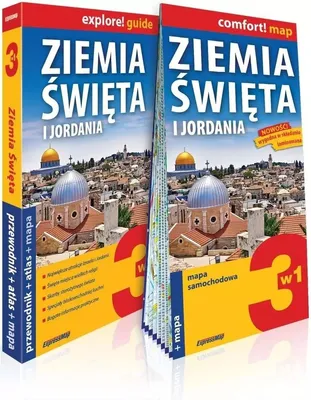 Produktbild von Ziemia Święta i Jordania 3w1: przewodnik, atlas i mapa