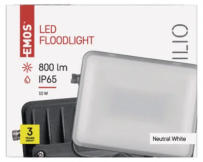 Produktbild von EMOS ILIO ZS2510 LED-Flutlichtstrahler 10.5W, Schwarz