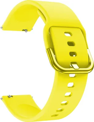 Produktbild von Bstrap Silicone Armband für Samsung Galaxy Watch Active 2 40/44mm, yellow