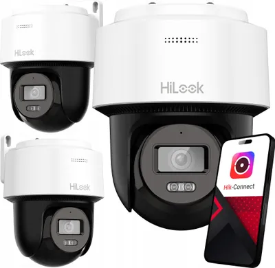 Produktbild von IP-PTZ-Kamera 4 Mpx PoE Hi-Look mit Mikrofon, Erkennung und microSD-Slot