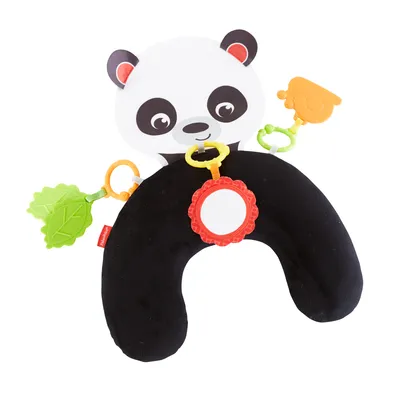 Produktbild von Fisher-Price Panda-Spielkissen Bauchlage, Baby-Spielzeug für Neugeborene