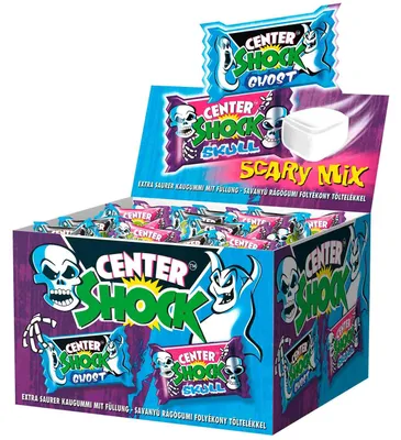 Produktbild von Center Shock Scary Mix Kaugummi extra sauer 100 Stück