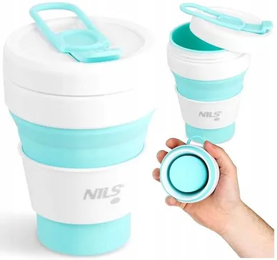 Produktbild von Nils Camp NC4103 Faltbarer Silikonbecher für unterwegs