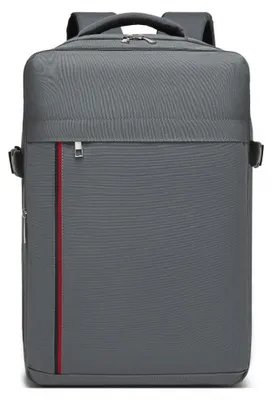 Produktbild von Grau Kabinenrucksack 40x30x20 für Ryanair & Wizz Air, Handgepäck Rucksack, Flugzeug Rucksack, Reiserucksack für Damen und Herren, Rosso