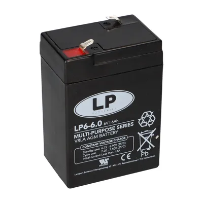 Immagine prodotto di Batteria al piombo Landport LP6-6,0 6V 6Ah AGM T1 senza manutenzione