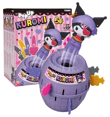 Produktbild von Tomy Kinderspiel Pop Up Kuromi - Familienspiel mit Kuromi Figur
