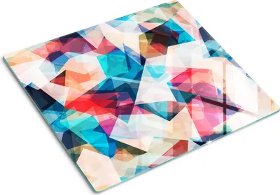 Obrázek produktu pro Kryt varné desky – Kryt na indukční desku – Ochranná skleněná deska – 60x52 cm – Skleněné ochranné desky na sporák –Tvrzené sklo –Mozaiková abstrakce