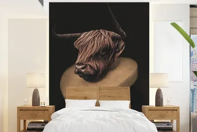 Obrázek produktu pro MuchoWow® Fototapety do obývacího pokoje nebo ložnice tapety vinylové motivy tapety Skotský horal - Malba - Staří mistři 205x280cm