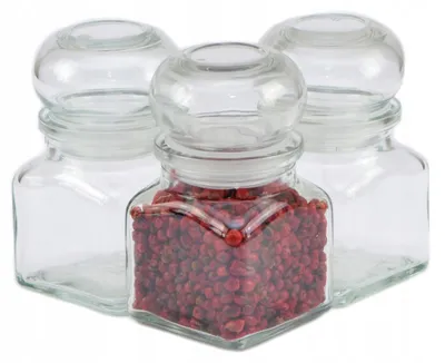 Produktbild von Pojemnikowo Glas-Vorratsglas Gewürze 120 ml Korkverschluss