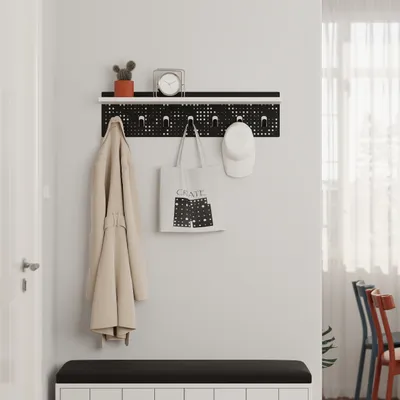 Immagine prodotto di DECORTIE Popy appendiabiti da parete, gancio appendiabiti, appendiabiti, bianco
