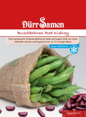 Produktbild von Dürr-Samen - Buschbohnen Red Kidney - Saatgut - 0334