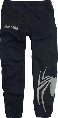 Produktbild von Spider-Man Stoffhose Herren Logo Spider schwarz L