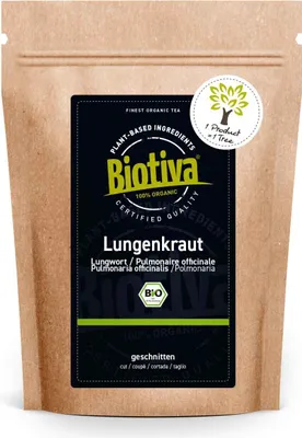 Produktbild von Biotiva Lungenkraut 100g aus biologischem Anbau