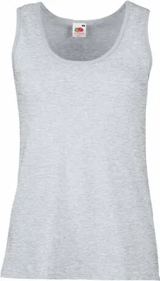 Produktbild von Fruit of the Loom - Lady-Fit Valueweight Vest - Heather Grey - XXL