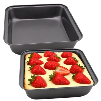 Produktbild von Quadratische Auflaufform 22,5 cm Antihaftbeschichtet für Heißluftfritteuse Kuchen Lasagne