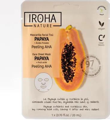 Obrázek produktu pro PAPAYA PEELING AHA pleťová maska 1 ks