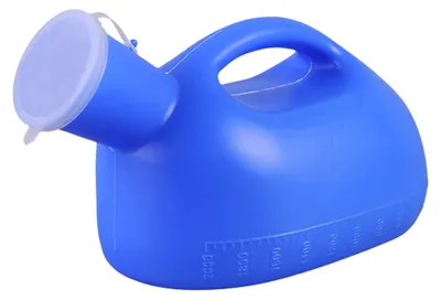 Zdjęcie produktu dla Przenośny męski pojemnik do moczu, z pokrywą i uchwytem, pojemność 1000 ml, idealny w podróży