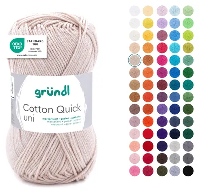 Productafbeelding van Gründl katoenen garen, Baumwolle Quick, uni kleur