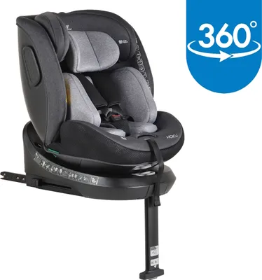 Produktbild von Cangaroo Kindersitz Hoku i-Size (40-150cm) Gruppe 0+/1/2/3, Isofix, Stützfuß grau