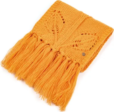 Produktbild von Damen Schal für Winter, Kuschelig, Warm, HEYO Winterschal mit Fransen HSD01 Senfgelb