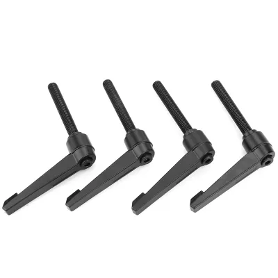 Produktbild von 4 Stück Metall-Maschinenknöpfe, verstellbarer Befestigungsgriff, M10 Außengewinde (80 mm)