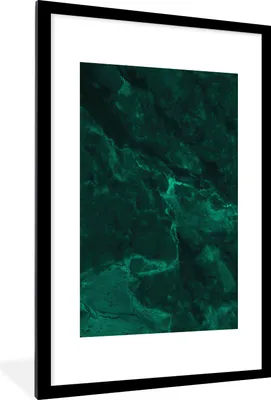 Produktbild von MuchoWow® Gerahmtes Poster Marmor - Limone - Grün - Strukturiert - Marmoroptik 60x90 cm - Poster mit Schwarzem Bilderrahmen Wandposter Rahmen Foto Bilder - Dekoration - Wandposter Wohnzimmer - Hochwertig