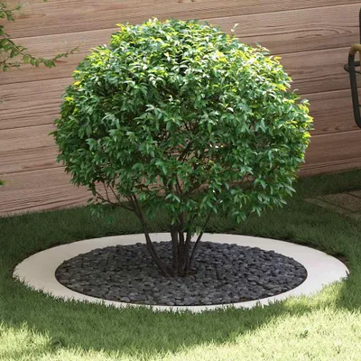 Produktbild von （Robust Möbel）geeignet für flachen Baumring Weiß Ø90 / 120cm Stahl DE883250 - Beete