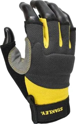 Produktbild von Stanley - "Performance" Fingerlose Handschuhe TE648 (M) (Schwarz/Gelb)