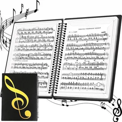 Produktbild von Musikblätter A4-Format Musiknotenblätter Musikblätterhalter Musiknotenblätterhalter Musikpapierhalter Musikinstrumente Musiknotenblätterhalter.