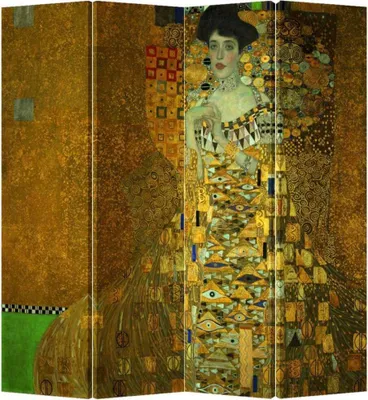 Produktbild von Fine Asianliving Paravent Raumteiler Spanische Wand Trennwand Room Divider Raumtrenner L160xH180cm Bedruckte Canvas Sichtschutz Leinwand Doppelseitig - 203-442